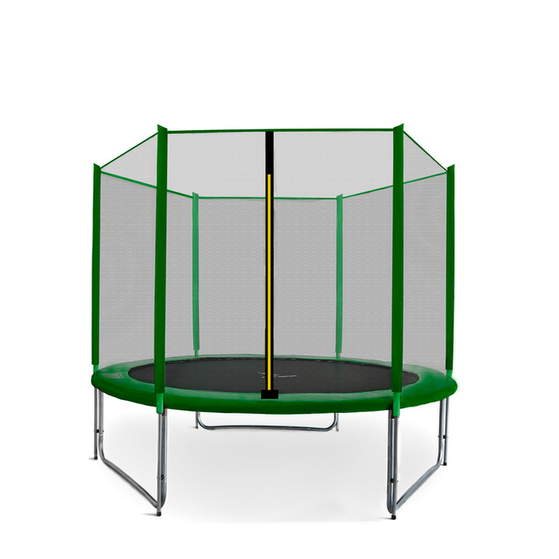 Aga SPORT PRO Trampolin 244 cm 8 ft Dunkelgrün + Schutznetz