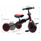 TINY BIKE Dreirad/Roller 3in1 SP0663 Schwarz/Rot