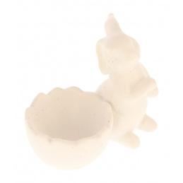 Podstawek ceramiczny na jajko z zajączkiem