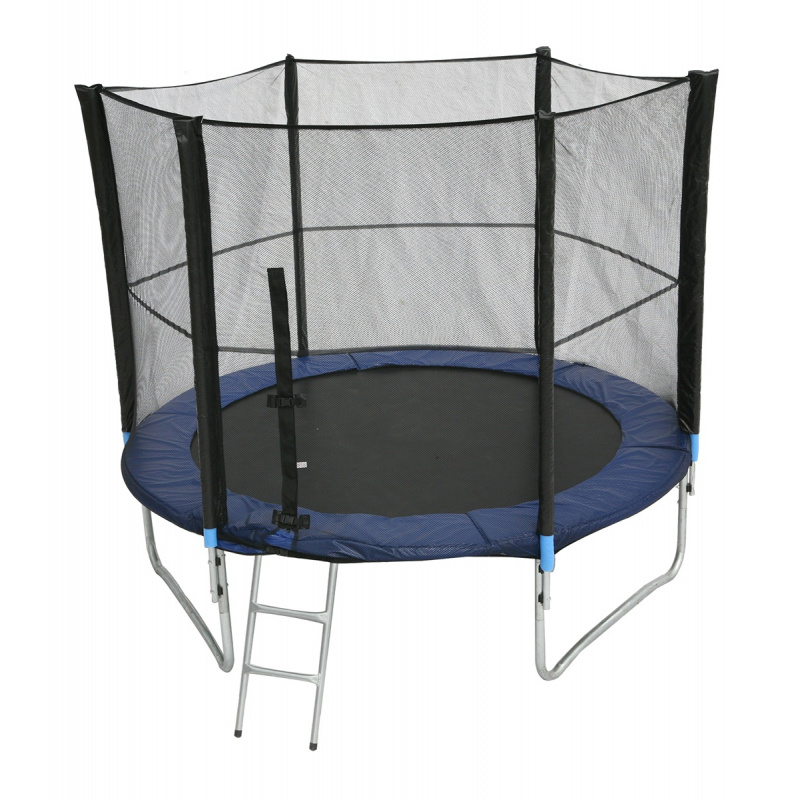 Linder Exclusiv Trampolin XXL 305 cm 10 ft + Schutznetz + Leiter + Abdeckung