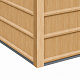 Aga Gartenhaus MR4056 – 6,6 m² verzinkter Stahl – 278x215x238 cm - Braun Holzdekor – große zweiflügelige Schiebetüren 127x171 cm – mit Lüftungsgittern