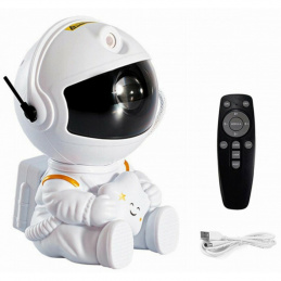 Sternenhimmel Projektor Sitzender Astronaut, Galaxy LED Projektor Kinder mit 8 Modi & 360° Rotation, Sternenprojektor/Planetarium Nachtlicht, Fernbedienung & Timer, Geschenk für Kinder und Erwachsene