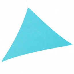 Aga Sonnensegel Dreieck 5 x 5 x 5 m, Sonnenschutz Segel inkl. Befestigungsseilen Hellblau mit UV Schutz für Garten Terrasse
