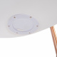 Aga Hängesessel mit RGB-Beleuchtung DS541 – Polycarbonat, 200 kg, Ø 125 cm, Hängestuhl mit Stahlgestell & Fernbedienung, Akku