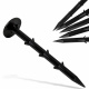  Aga Bodenanker, Erdanker 20cm, geeignet für Folien, Vliese & Netze, mit Widerhaken für sichere Fixierung im Boden, 10 Stk