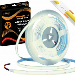 LED pásek COB Neon 12V - 480D - 9W/m - IP20 - 50m - 990lm/m - studená barva