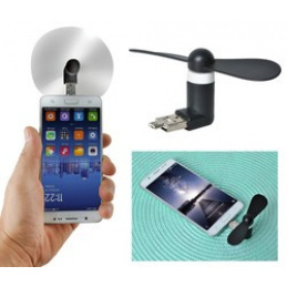 Mini-Ventilator microUSB schwarz ISO 5770