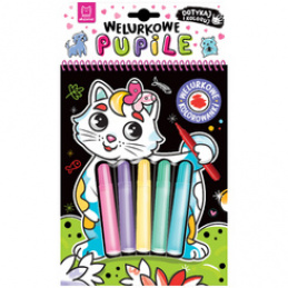 Aksjomat Welurkowe pupile. Dotykaj i koloruj KS1151 uniwersalny