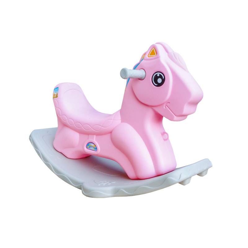 Aga4Kids Kunststoff-Schaukelpferd DS3801 Rosa