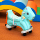 Aga4Kids Kunststoff-Schaukelpferd 2-in-1 DS3802 Blau