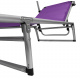 Aga Garten-Liegestuhl GARDEN EXCLUSIVE MC372310L Lila mit Baldachin