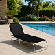 Linder Exclusiv Klappbarer Garten-Liegestuhl GM4001S Schwarz