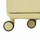 Aga Travel Handgepäck, Reisekoffer MR4671 Beige, Hartschale, TSA, 4 Rollen, Teleskopgriff