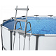 Bestway Sicherheitsleiter 107 cm 58330      Bestway Poolleiter - Aufstellpools bis 107 cm – rutschfeste Stufen – stabile Metallkonstruktion – bis 150 kg  – universell einsetzbar - 58330