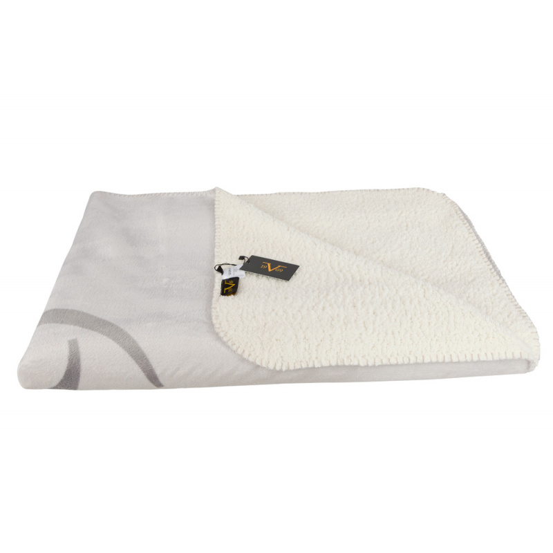 Versace 19.69 Decke FLEECE 200x150 cm C42 Hellgrau