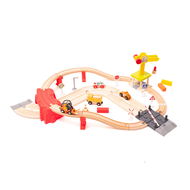 Aga4Kids Holz-Eisenbahnset 32 Teile DS5643