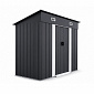 Aga Gartenhaus 222x174x125 cm Dunkelgrau