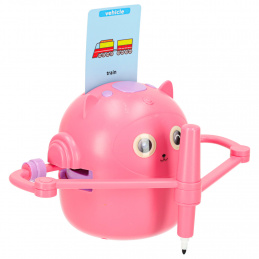 Vzdělávací robot interaktivní učení kreslení psaní fiše set značky růžová