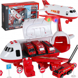 Aga-Transportflugzeug + 3 Löschfahrzeuge