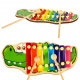 Aga Bunte Holz Xylophon für Kinder Krokodil