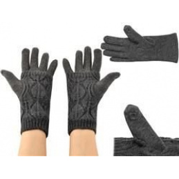 Winterhandschuhe für Touchscreens 2in1 Grau ISO 6412