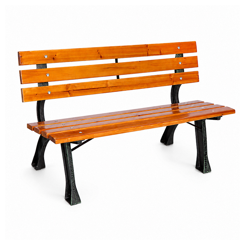 Linder Exclusiv Gartenbank 2-Sitzer Parkbank bis 240Kg Gartenmöbel Holzbank MC4411 120x57x70cm