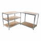 Linder Exclusiv Steckregal, Werkstattregal,Schwerlastregal, Lagerregal, Metallregal 180x90x40 cm, 5 Böden, raglast gesamt 875 kg