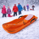 Aga Kinder Schlitten DS493 Orange, Hochwertige Kinderschlitten aus Kunststoff, mit Bremsen, stabile und schöne Schlitten für Kinder