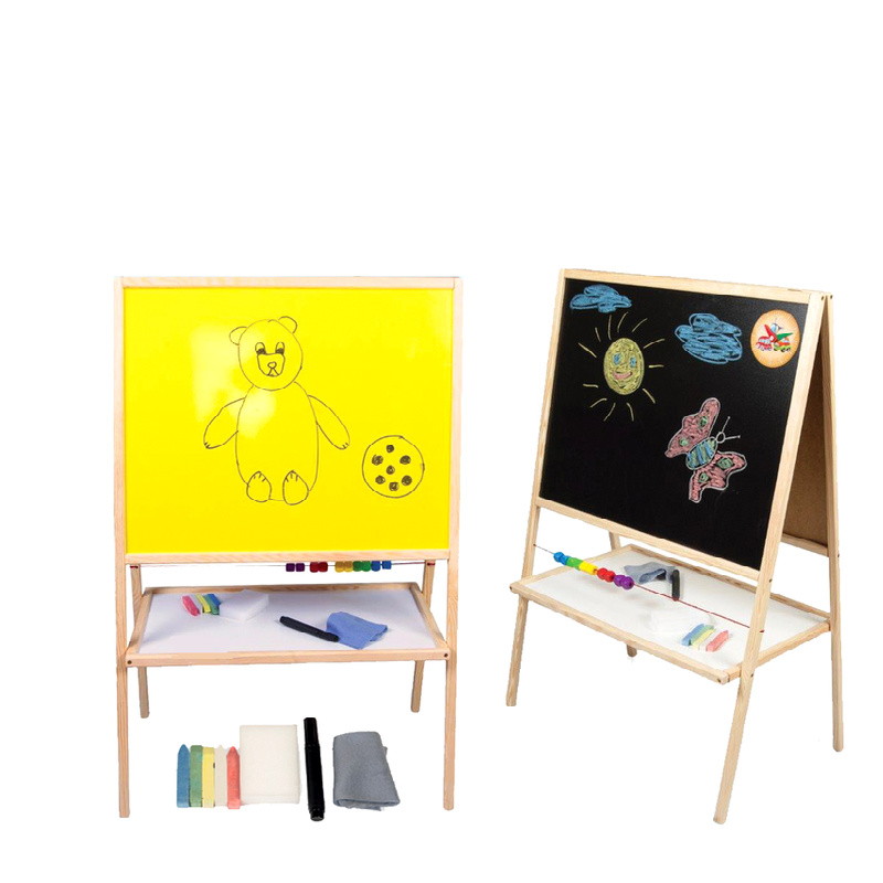 Aga4Kids Doppelseitige Kindertafel 2in1 MBUSY 100 cm