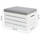Hocker aus Holz - Truhe