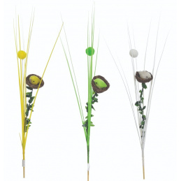 Trawa na piku z ptaszkiem w gnieździe wielkanocna mix wzorów