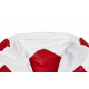 Aga Sitzsack Relaxationbag BALL XXXL Rot - Weiß + Fußstütze