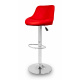 Aga Barhocker Rot  aus Kunstleder 360° drehbar höhenverstellbar, Barstuhl, Küchenhocker, Barhocker, Barstuhl, Bistrohocker