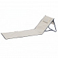 Linder Exclusiv Klappbarer Strandliegestuhl Beige