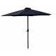 Linder Exclusiv Knick Sonnenschirm, Gartenschirm Ø 300 cm,mit Kurbelmechanismus, Blau
