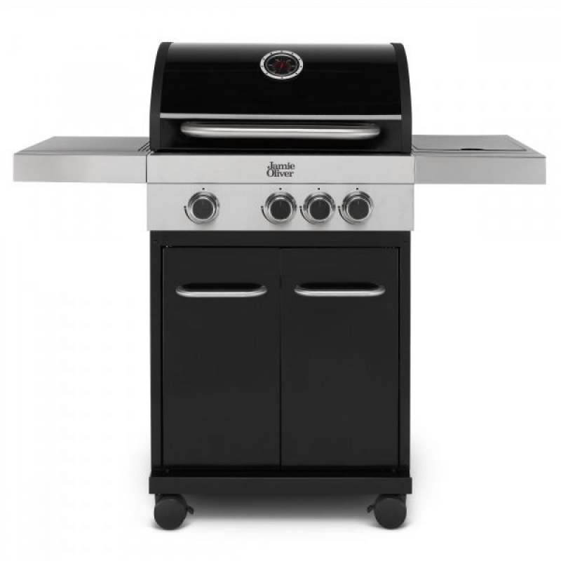Jamie Oliver Classic 3S Gasgrill,Grillwagen ausgestattet mit 3 separater Brennern Regelung