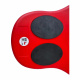 Aga Kinder Schlitten DS490 Rot, Stabile Bob-Kinderschlitten aus Kunststoff, stabiler Griff, schöne und hochwertige Schneeschlitten, Bobs für Kinder