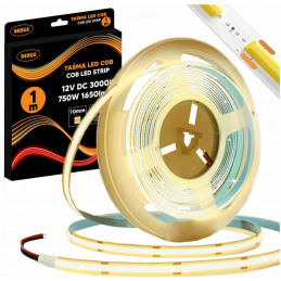 LED pásek COB Neon 12V - 528D - 15W/m - IP20 - 1650lm - 1m - teplá barva