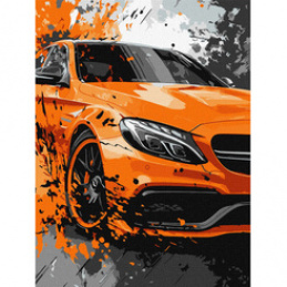 Zestaw do malowania po numerach 30X40cm KHO5154 Jaskrawa siła auto AP0090 uniwersalny