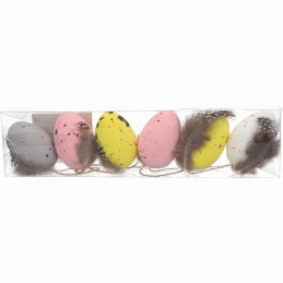 Jajka dekoracyjne 6szt wielkanocne