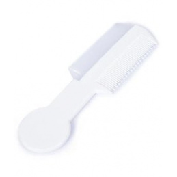 Grzebień do Włosów z miękkimi i twardymi Ząbkami, Biały 0m+ POUPY uniwersalny
