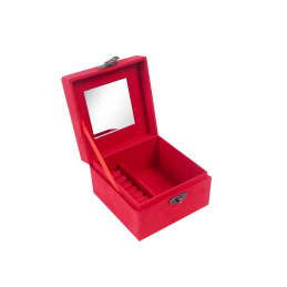 Aga Schmuckkästchen 12,2x12,2x8,5 cm Rot