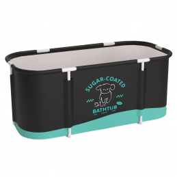 Aga Tragbare Badewanne, faltbare Badewanne für Erwachsene, drinnen und draußen, heißes Spa, Eisbad, 120 x 60 x 50 cm, Schwarz Aga Tragbare Badewanne, faltbare Badewanne für Erwachsene, drinnen und draußen, heißes Spa, Eisbad, 120 x 60 x 50 cm, Schwarz