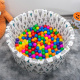 Aga Bällebad für Baby ab 1 Jahr, Rundes Weiches Schaumstoff Bällepool mit 200 Bälle, 90x40 cm Ballgrube Spielzeug für Kleinkinder,