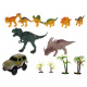 Dinosaurier Autobahn 240 Stück Kruzzel 17248