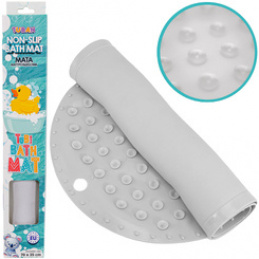 Tuban Antypoślizgowa Mata kąpielowa Tubi szara 70x35cm ZA5973 uniwersalny