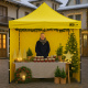 Aga Pavillon, Pop-up-Pavillon, Partyzelte, Faltpavillon  2x2m Gelb