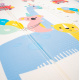 Aga4Kids Kinder Spielmatte 200x180 cm MR134 Krabbelmatte, Spielmatte doppelseitig, Spielunterlage ,Spielteppich, Spielteppich für Kinder