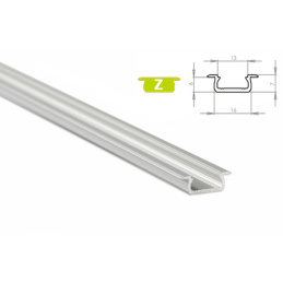 Aluminiumprofil für LED-Streifen Z eingelassen 2m eloxiert