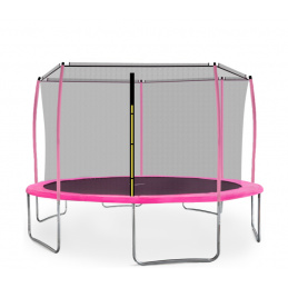 Aga SPORT FIT Trampolin 430 cm Rosa + inneres Schutznetz